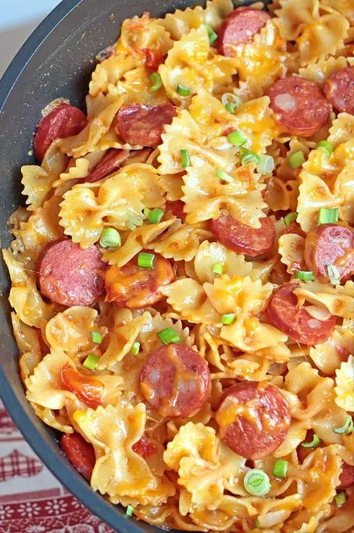 One-Pot Kielbasa Pasta with Tomatoes