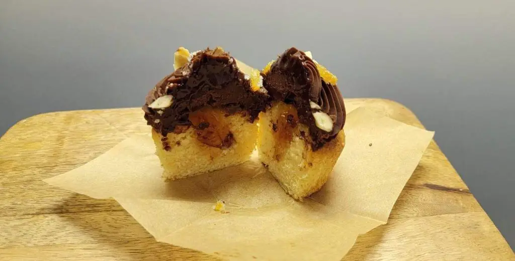 Orange Marmalade Filled Almond Cupcakes