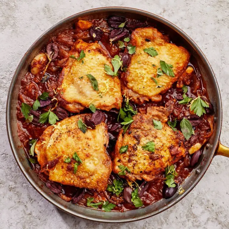 Oregano and Olive Oil Braised Chicken Thighs