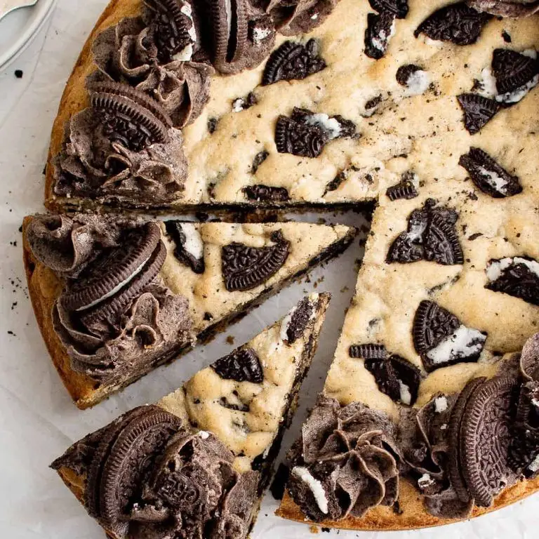 Oreo chocolate chip cookie cake