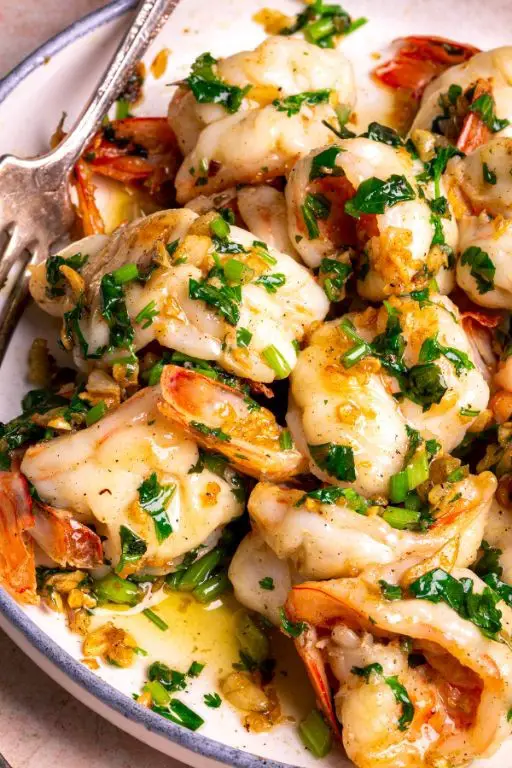 Pan-Fried Garlic Butter Shrimp