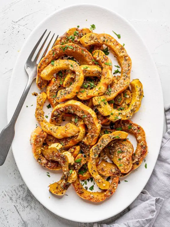 Parmesan Crusted Squash Slices