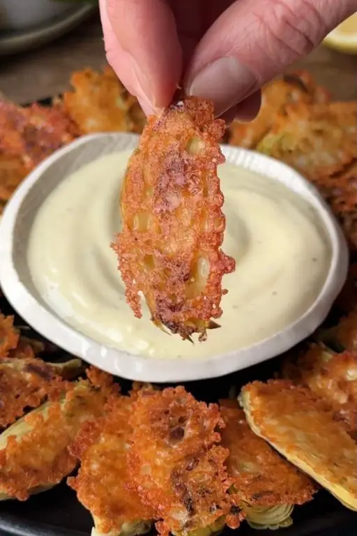 Parmesan-Crusted Artichoke Hearts