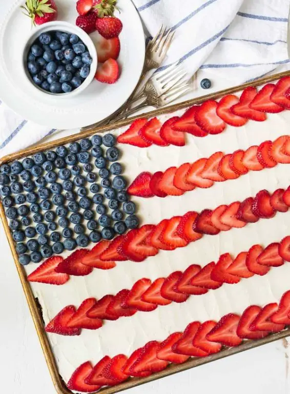 Patriotic Flag Cake