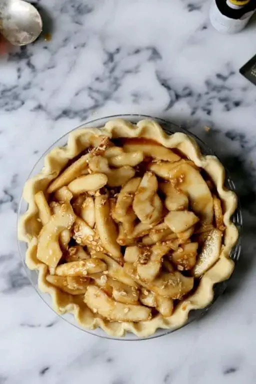 Pear and Bourbon Pie with Pecan Crust