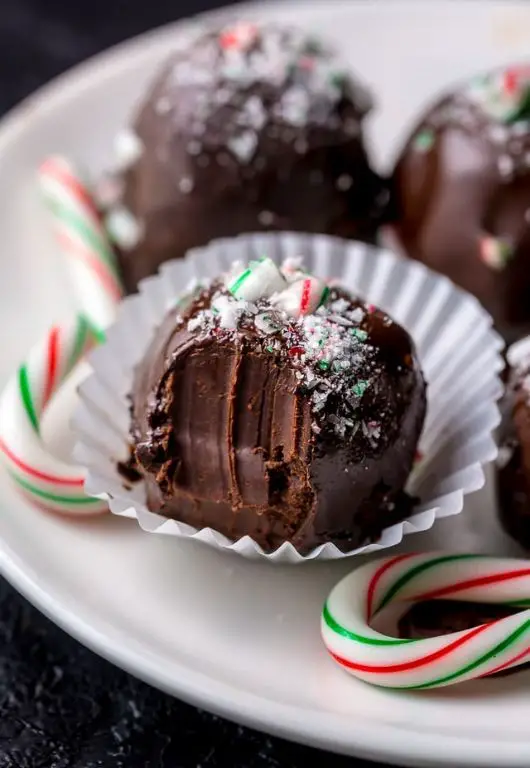Peppermint Chocolate Truffles