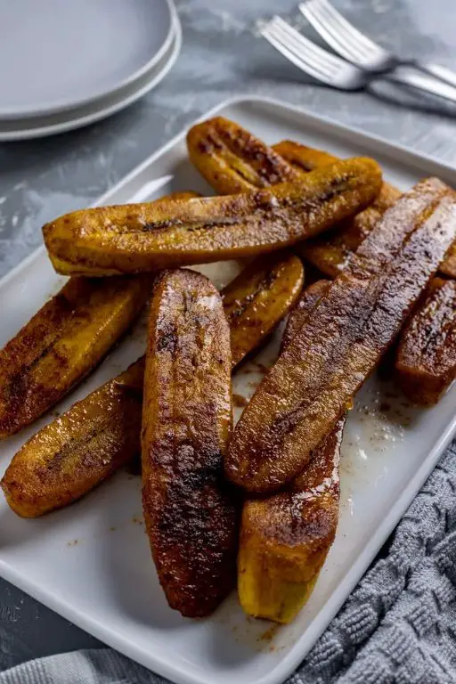 Pineapple Glazed Baked Plantains