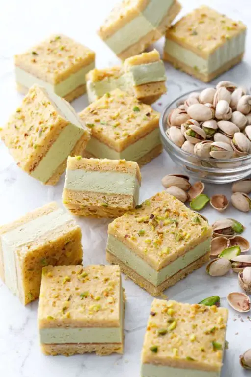 Pistachio and White Chocolate Ice Cream Sandwich