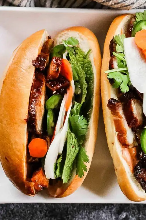 Pork Belly Banh Mi Sandwich