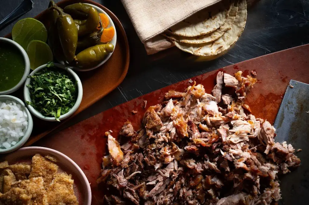 Pork Carnitas Tacos with Masienda Blue Corn Tortillas
