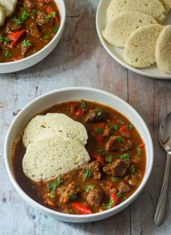 Pork Cheek Goulash with Paprika and Caraway