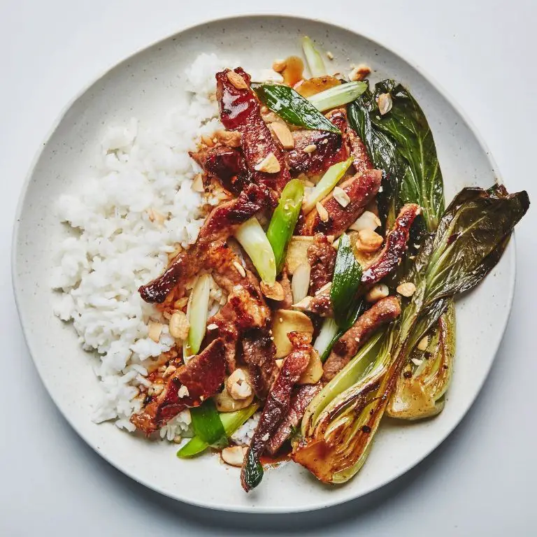 Pork Cheek Stir-Fry with Bok Choy