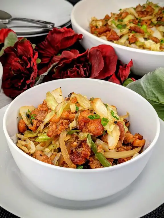 Pork Cushion and Cabbage Stir-Fry