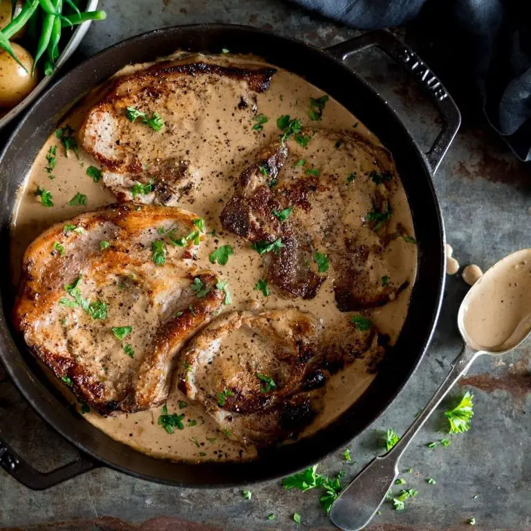Pork Cushion with Creamy Mustard Sauce
