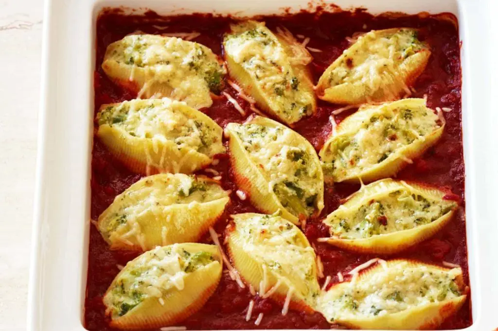 Potato and Broccoli Stuffed Shells