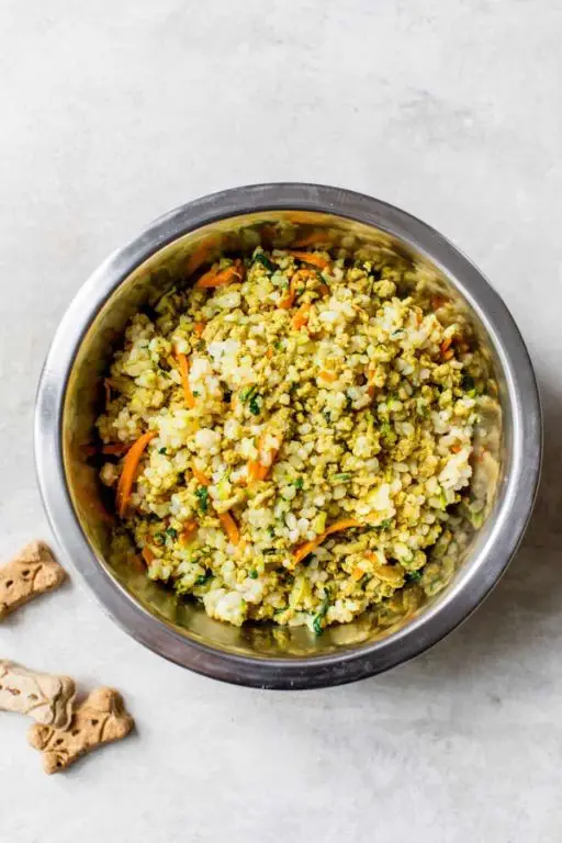 Protein-rich lamb and lentil recipe for underweight dogs.