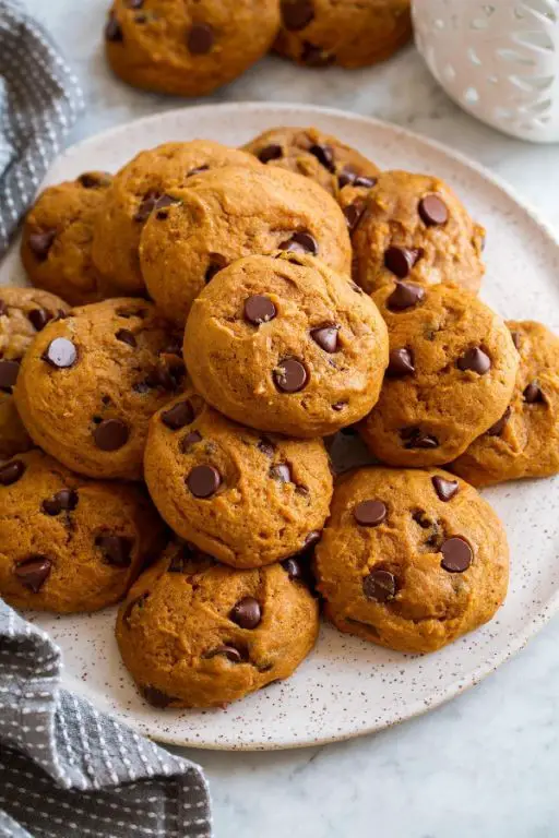 Pumpkin and Chocolate Chip Cookies