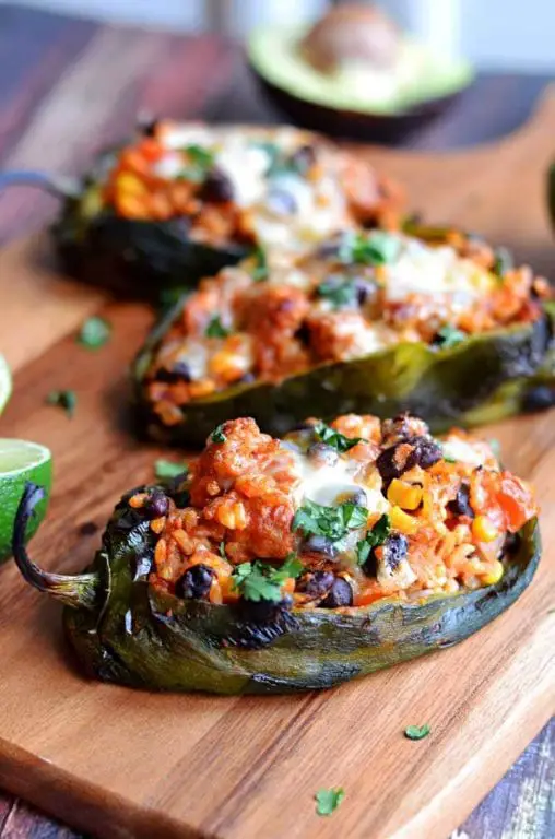 Pumpkin and Chorizo Stuffed Peppers