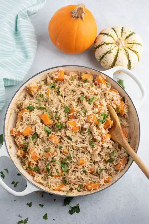 Pumpkin and Cilantro Rice