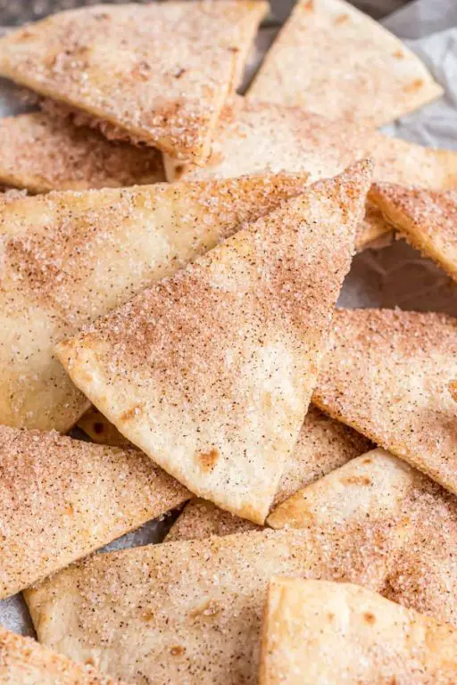 Quick Cinnamon Sugar Tortilla Chips