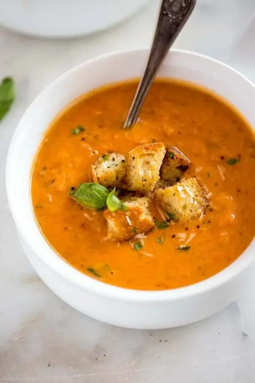 Quick and Creamy Tomato Basil Soup