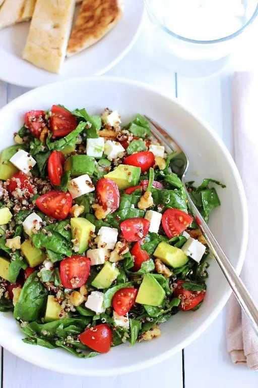 Quinoa Salad with Avocado and Cherry Tomatoes