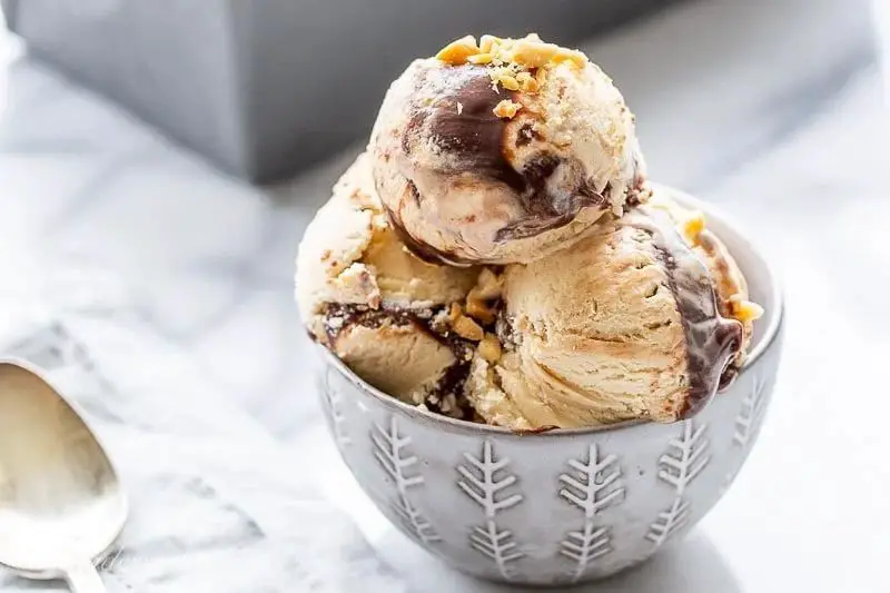 Raw Peanut Butter Fudge Ice Cream