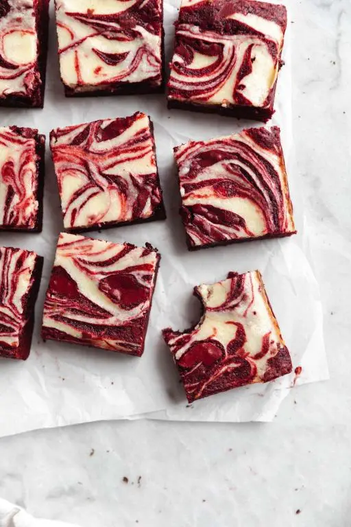 Red Velvet Cheesecake Brownies with Cream Cheese Filling