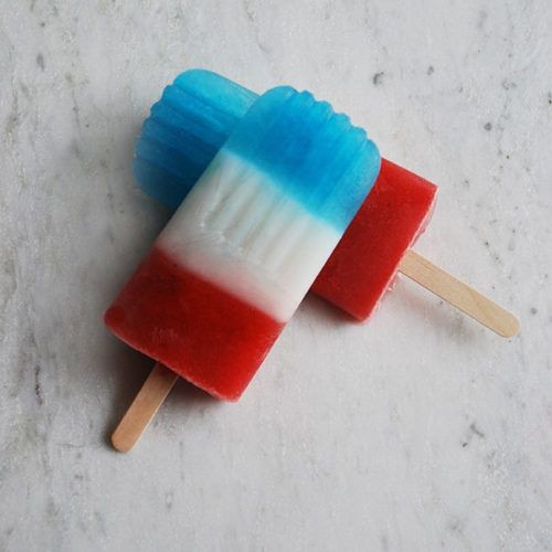 Red, White, and Blue Popsicles