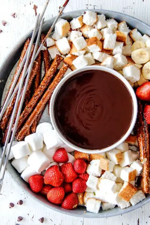 Rich Crockpot Chocolate Fondue