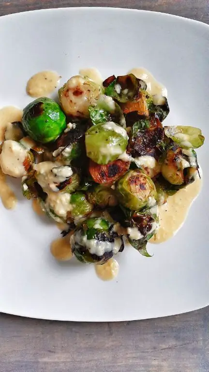 Roasted Brussels Sprouts with Hollandaise Glaze