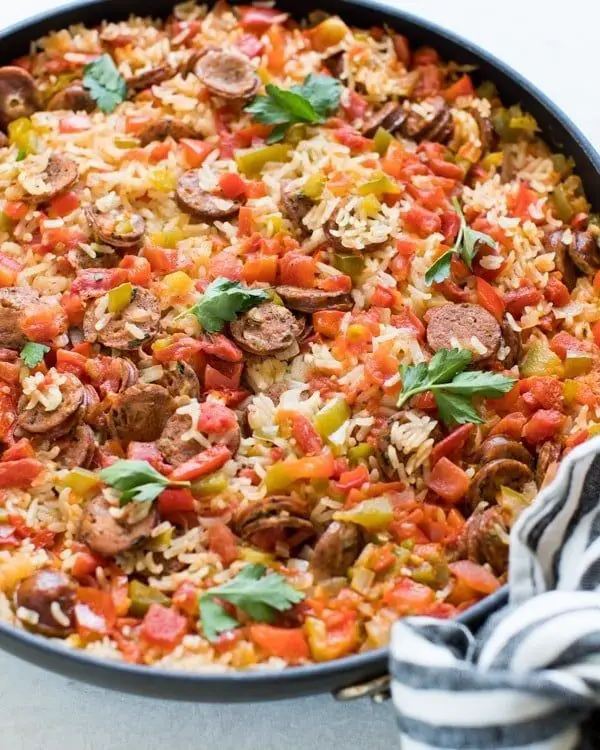 Roasted Red Pepper and Rice Skillet
