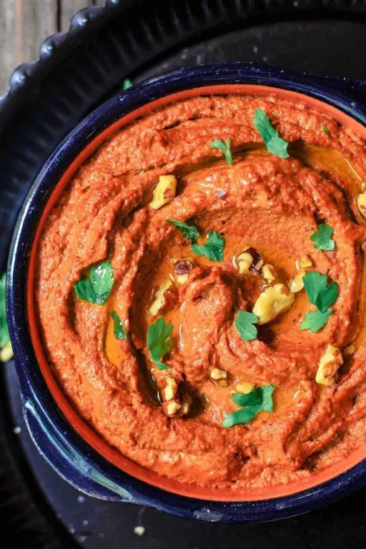 Roasted Red Pepper and Walnut Dip (Muhammara)