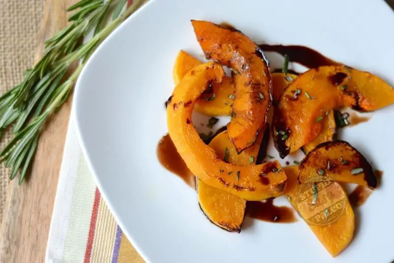 Roasted Squash with Balsamic Glaze