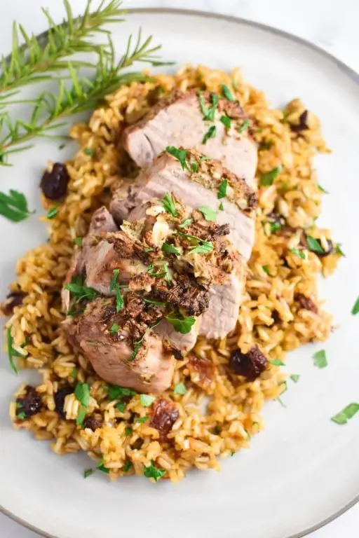 Rosemary Garlic Air Fryer Pork Loin