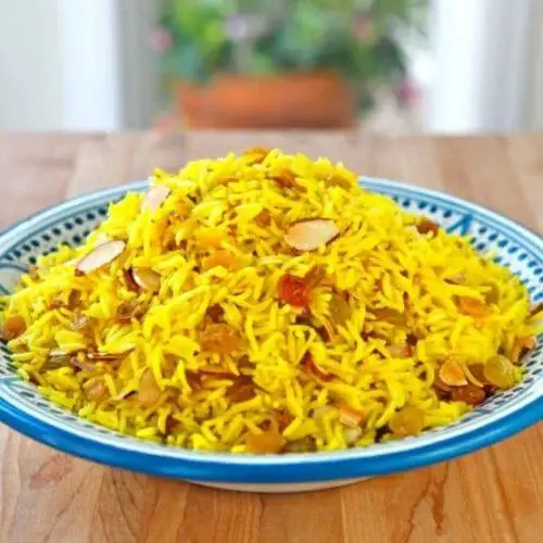 Saffron Rice with Almonds