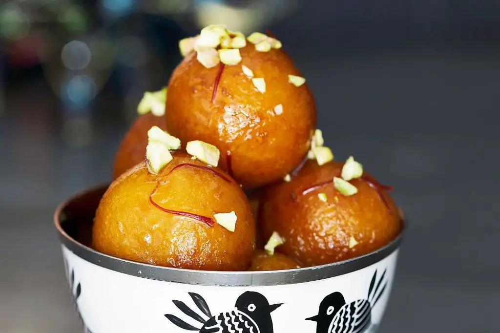Saffron-Infused Gulab Jamun