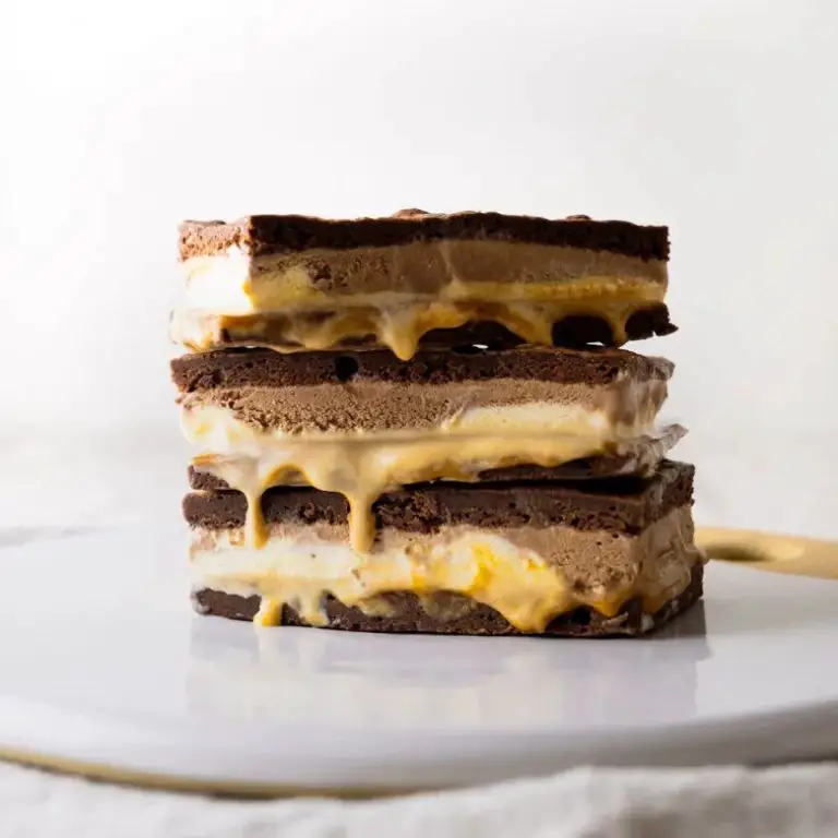 Salted Caramel Brownie Ice Cream Sandwich