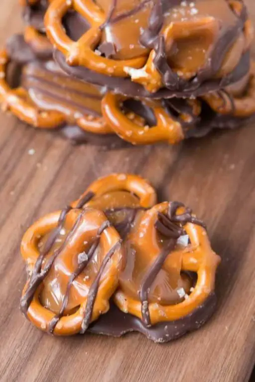Salted Caramel Pretzel Bites