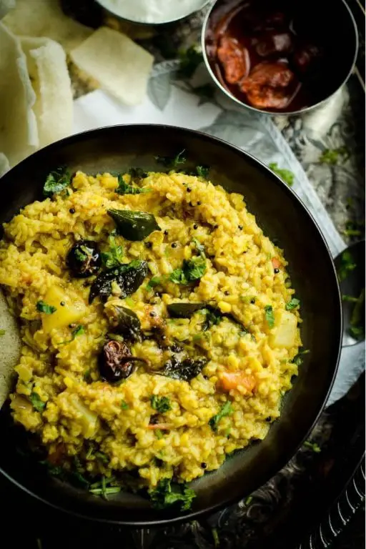 Sambar Rice with Tamarind and Lentils