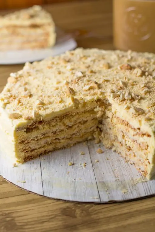 Sans Rival - A layered meringue cake.
