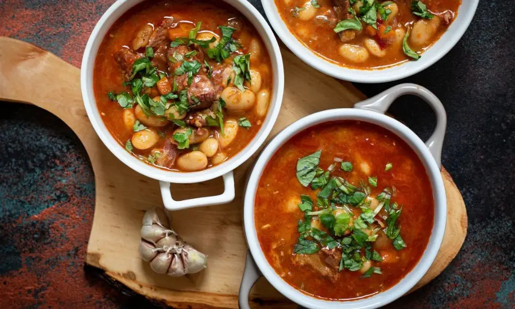 Serbian Bean Soup with Smoked Meat