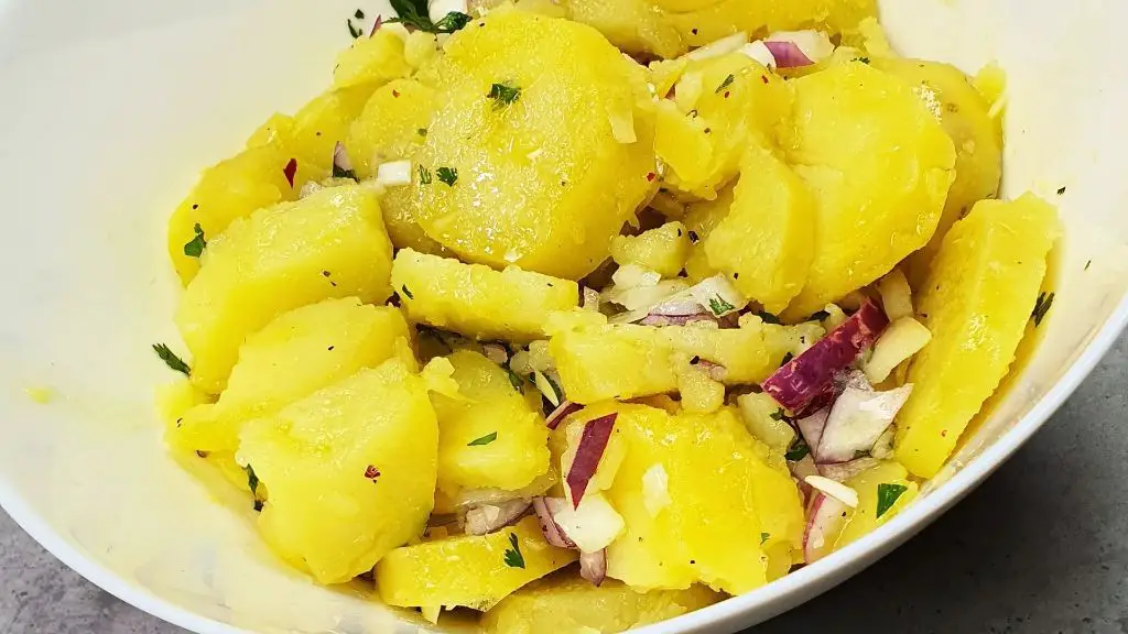 Serbian Potato Salad with Mustard