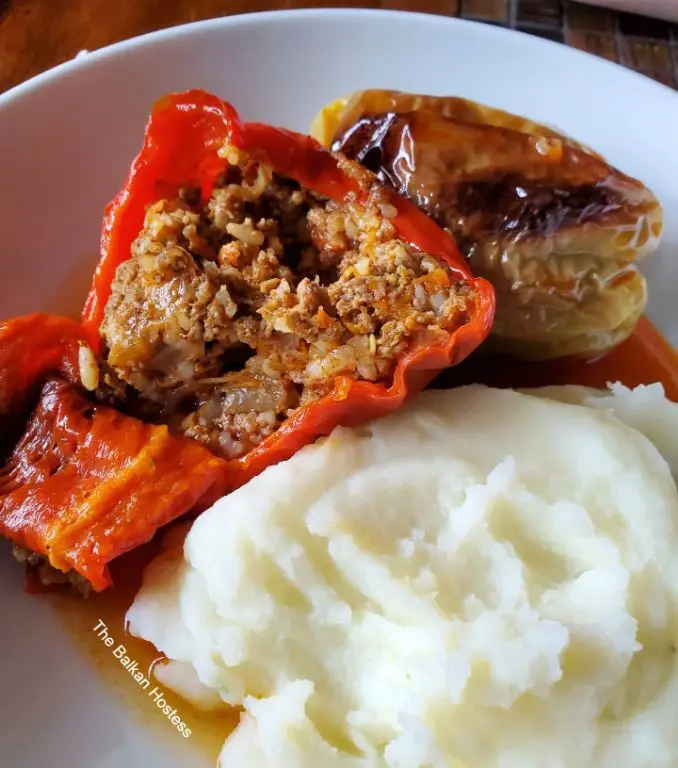 Serbian Stuffed Peppers with Rice