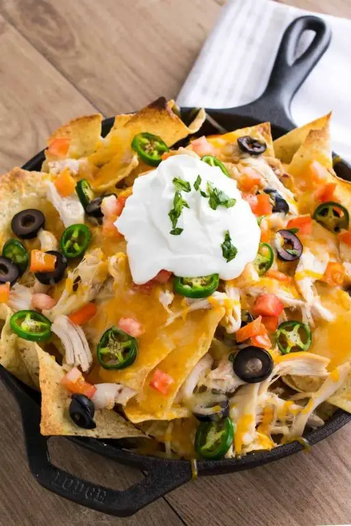 Shredded Chicken Nachos Supreme