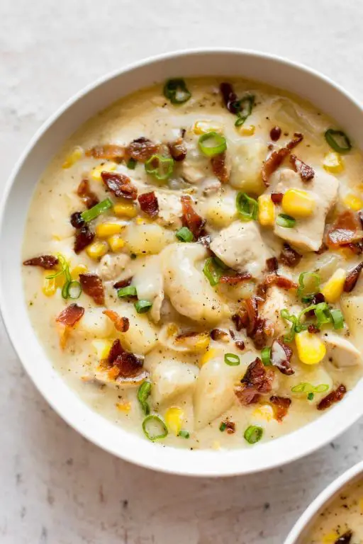 Shredded Chicken and Corn Chowder