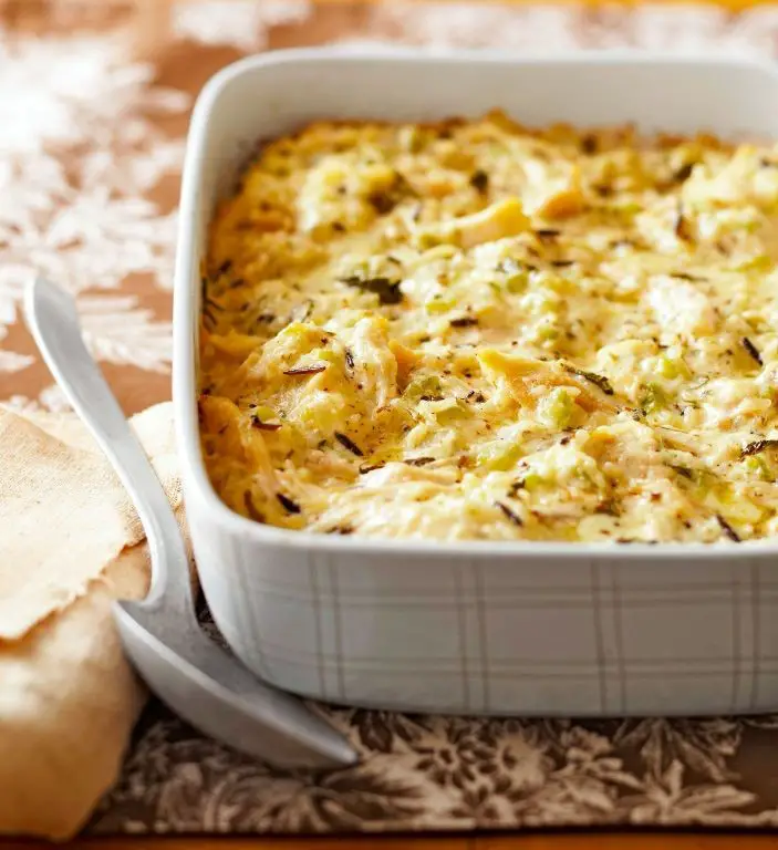 Shredded Chicken and Wild Rice Casserole