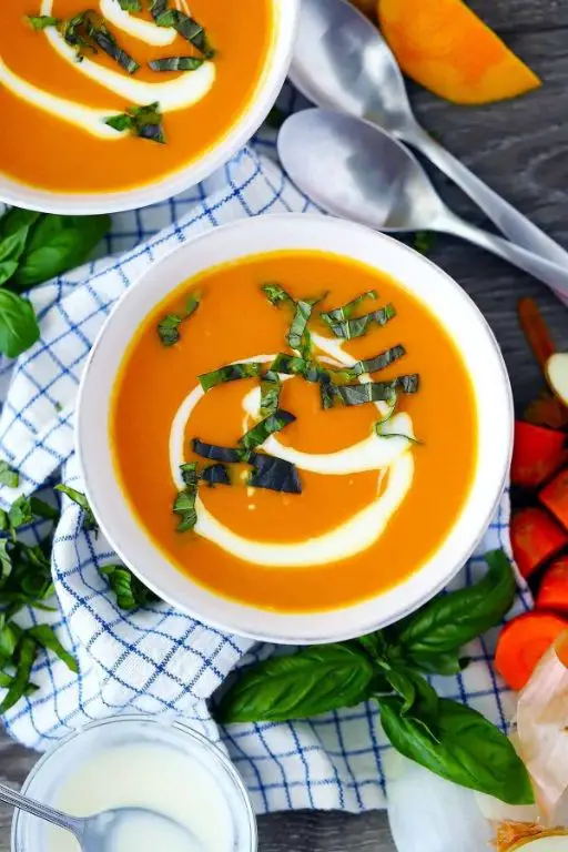 Silky Carrot Ginger Soup with a hint of orange zest