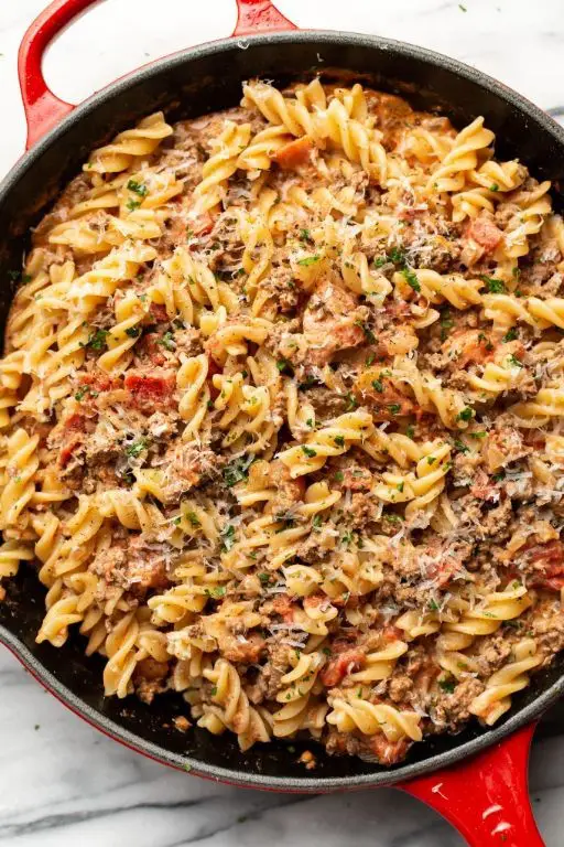 Simple Ground Beef Pasta