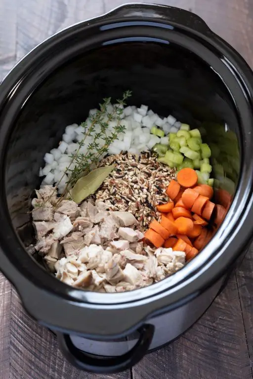 Slow Cooker Turkey and Wild Rice Soup